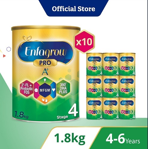 [Bundle of 10] Enfagrow Pro A+ Stage 4 1.8kg for Children (4